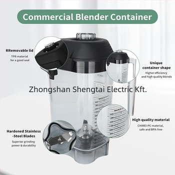 VT 48oz Blender pohár kiegészítő Vitamix-stílusú kereskedelmi mixerhez — Modell VT 48oz; Funkció: Blender; Típus: szójatej/keverés/őrlés; Kategória: Kiegészítők