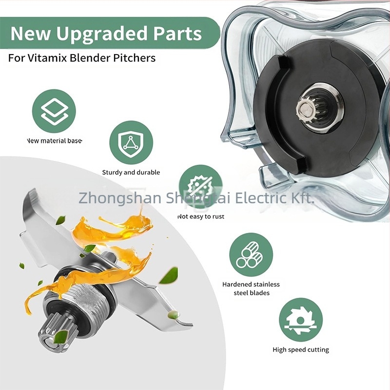 VT 48oz Blender pohár kiegészítő Vitamix-stílusú kereskedelmi mixerhez — Modell VT 48oz; Funkció: Blender; Típus: szójatej/keverés/őrlés; Kategória: Kiegészítők