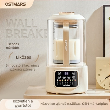 OSTMARS PBJ-010 szójatej készítő gép, 800W, kapacitás 1000-1500 ml, automata tisztítás, 2-3 személyre