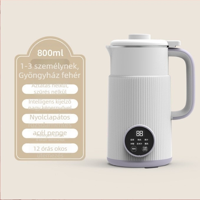 OSTMARS PBJ-010 szójatej készítő gép, 800W, kapacitás 1000-1500 ml, automata tisztítás, 2-3 személyre