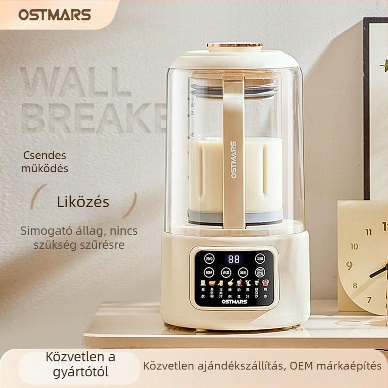 OSTMARS PBJ-010 szójatej készítő gép, 800W, kapacitás 1000-1500 ml, automata tisztítás, 2-3 személyre