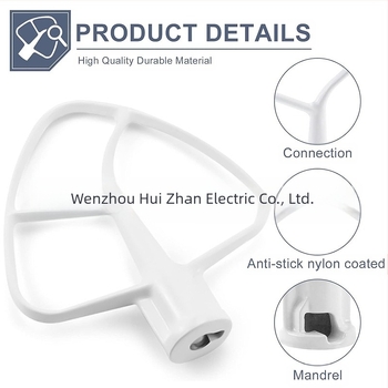 Fedett lapos keverővas KitchenAidhez, K45B-kompatibilis, 4.5–5 QT kapacitás, keverés