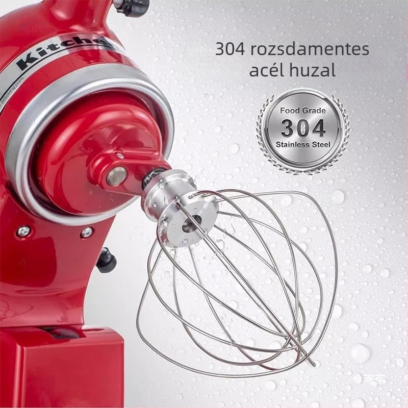 Konyhai mixer tartozékok: tojáshabverő és dagasztóhorog – kompatibilis a standmixerrel
