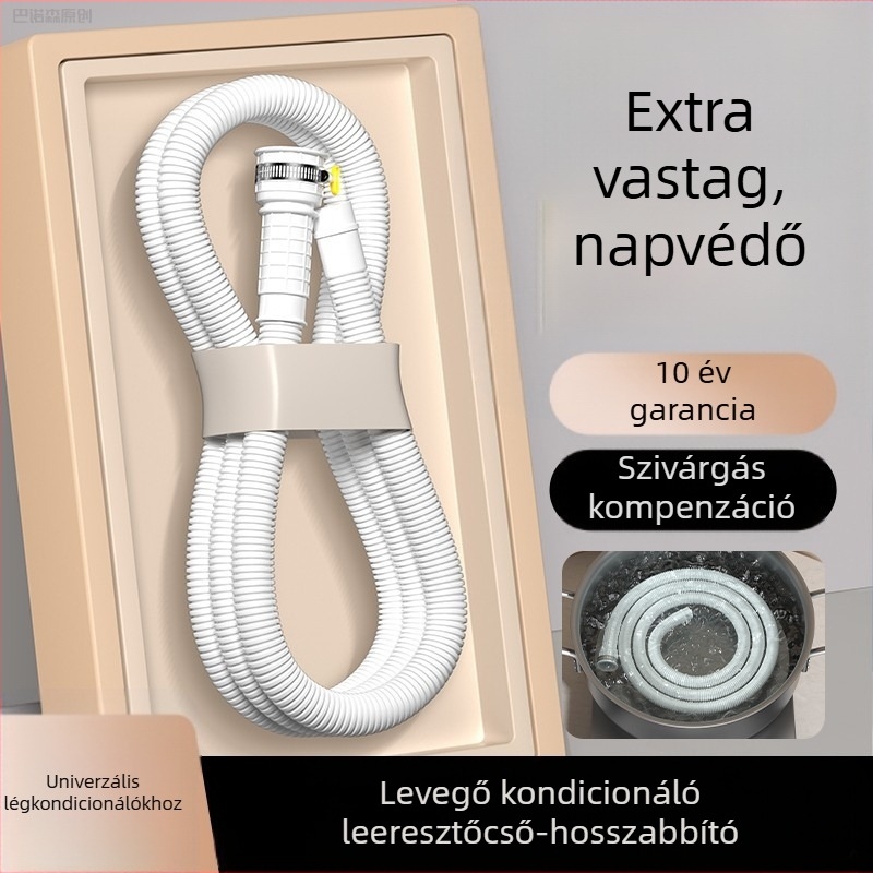 Légkondicionáló lefolyócső - szilikon F-25, HEWE márka, általános telepítés, modern minimalista stílus