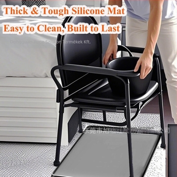 Silikon WC-ülés alátét és padlóvédő idős személyek számára – csúszásmentes ágy melletti párna, lefolyó alátét