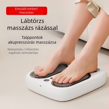 Lábmasszírozó gyúrás, melegítés és vibrációval (4 masszázsérintkezés; modell SU7; újratölthető; ABS burkolat; masszázstechnikák: gyúrás, akupresszió)