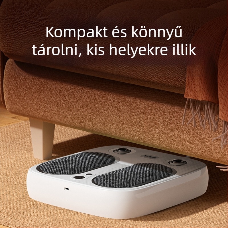 Lábmasszírozó gyúrás, melegítés és vibrációval (4 masszázsérintkezés; modell SU7; újratölthető; ABS burkolat; masszázstechnikák: gyúrás, akupresszió)