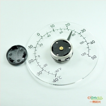 Kültéri üvegtermométer ajtók és ablakokhoz – vízálló, üvegházi hőmérséklet, modell 9110D