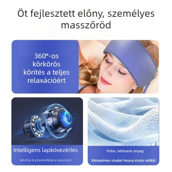 Jacqui Fejmasszírozó Pánt 678 USB-tápellátás, Gombos Vezérlés, 4 Fokozat, Meleg Kompresszió