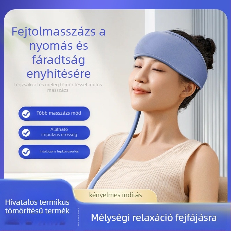 Jacqui Fejmasszírozó Pánt 678 USB-tápellátás, Gombos Vezérlés, 4 Fokozat, Meleg Kompresszió