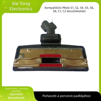 Porszívó padlótisztító fej kiegészítő — kompatibil európai porszívókkal nagy görgővel, kampó csatlakozással, háztartási használatra, 51–100 m² terület