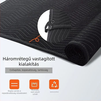 Deoukana poliészter nemszövött hangszigetelő pad autócsomagtartóhoz, háziállat-matrac és zenei szoba számára — Anyag: poliészter rost; Tömeg: 4,4 kg; Csomagolás: doboz