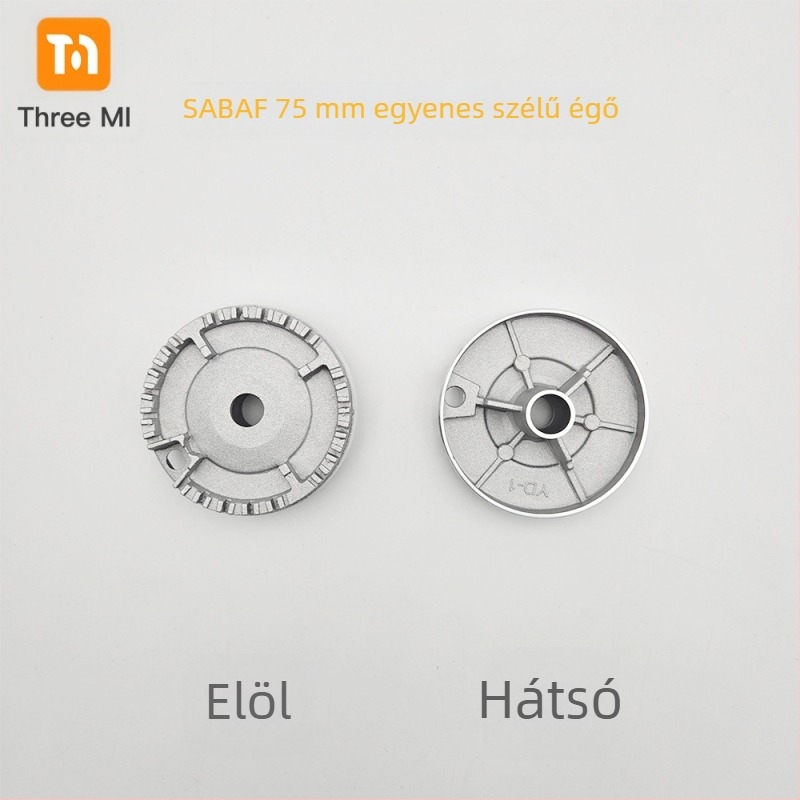 Vas fedél gáztűzhelyhez + lángelosztó készlet — telepítés kézi • Márka: threemi • Modell: Flat fire cover + flame distributor set • Nettó tömeg: 500 g