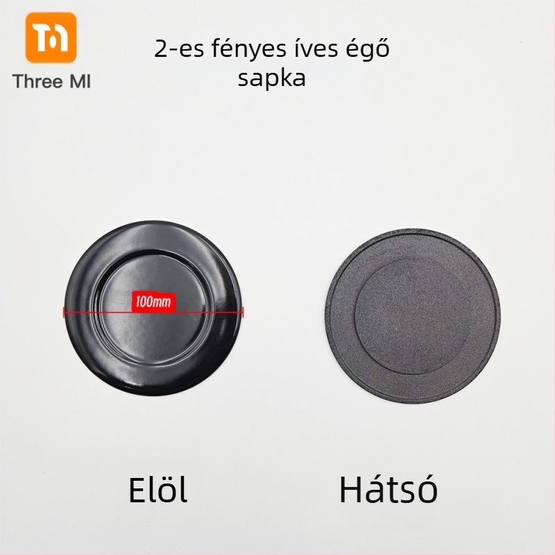 Vas fedél gáztűzhelyhez + lángelosztó készlet — telepítés kézi • Márka: threemi • Modell: Flat fire cover + flame distributor set • Nettó tömeg: 500 g