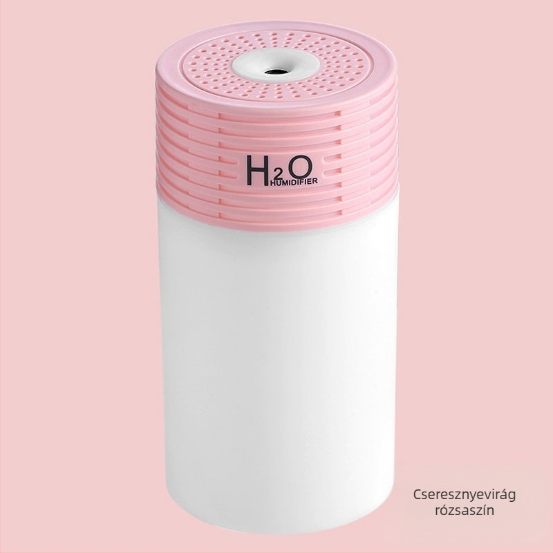 Autóban használható párásító illóolaj-atomizálóval és levegőtisztítóval, műanyag ház, USB 5V, 2–5W