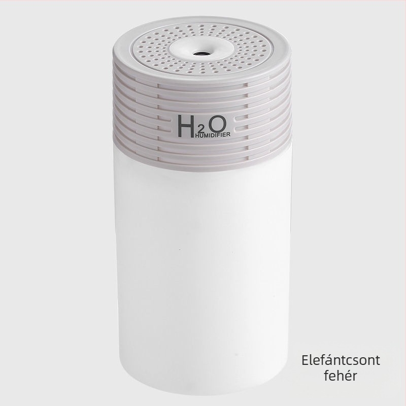 Autóban használható párásító illóolaj-atomizálóval és levegőtisztítóval, műanyag ház, USB 5V, 2–5W