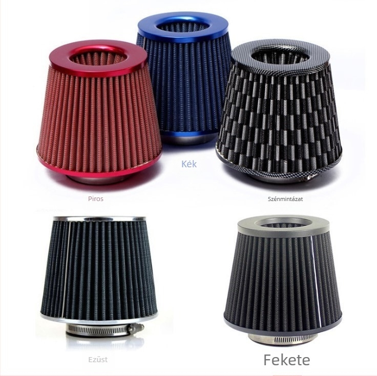 Gombafejű légszűrő autókhoz, márka ryanstar racing, belső Ø12 mm, beömlőcső Ø76 mm, univerzális modell