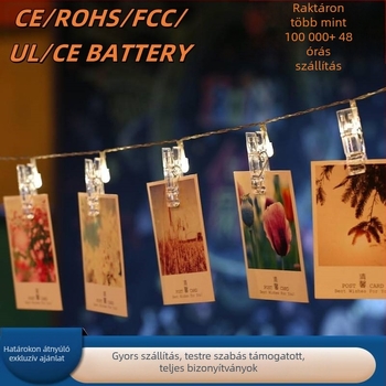 LED fénylánc klipszekkel IP65, 5000 lm, 3000 K, dimmelhető (LM0015)