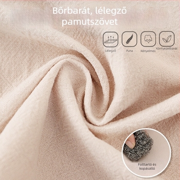 Hao Jin koreai stílusú ujjakkal ellátott kötény, poliészter-pamut anyag, szennyeződésálló