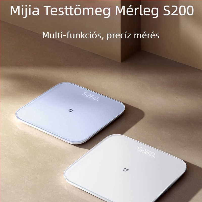 S200 testsúlymérő – okos otthoni digitális mérleg felnőtteknek, akkumulátoros, 150 kg-ig terhelhetőség