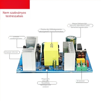 SUSWE Kapcsolt tápellátás panel ülés alátét fűtéséhez, beépített modul, kimenet 24V/12V, 88% hatékonyság, tömeg 202 g, védelmi szint II
