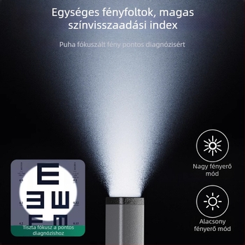 LED tollas lámpa USB-C töltéssel, karbantartási munkalámpa kültéren, 3W, 120lm, 400mAh, ABS ház