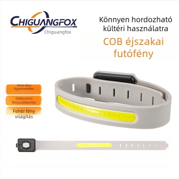 Kültéri mini COB karlámpa Type-C töltéssel, három fényerő-szint, izzadságtűrő éjszakai futáshoz