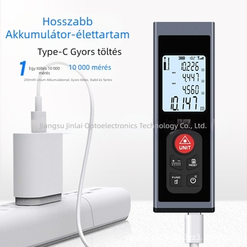 Jinlai Optoelectronics Lézeres távolságmérő KL02 sorozat, KLM-MINI, Magas pontosságú infravörös mérés, Elektronikus vonalzó