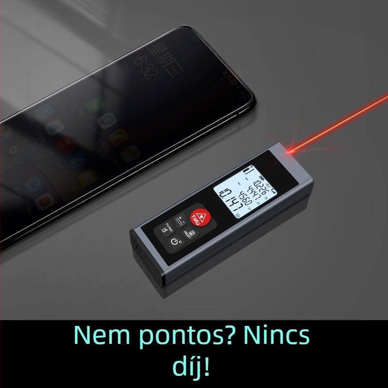 Jinlai Optoelectronics Lézeres távolságmérő KL02 sorozat, KLM-MINI, Magas pontosságú infravörös mérés, Elektronikus vonalzó