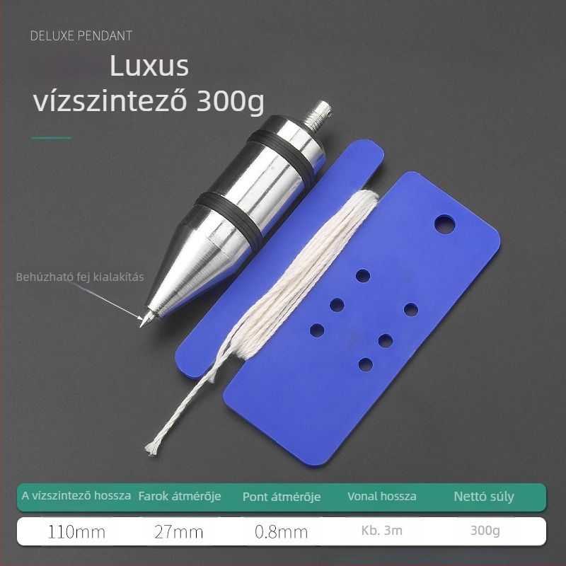 DEEALL Mágneses mérőeszköz automatikus újratöltéssel, kötéllel – faipari és építőipari használatra