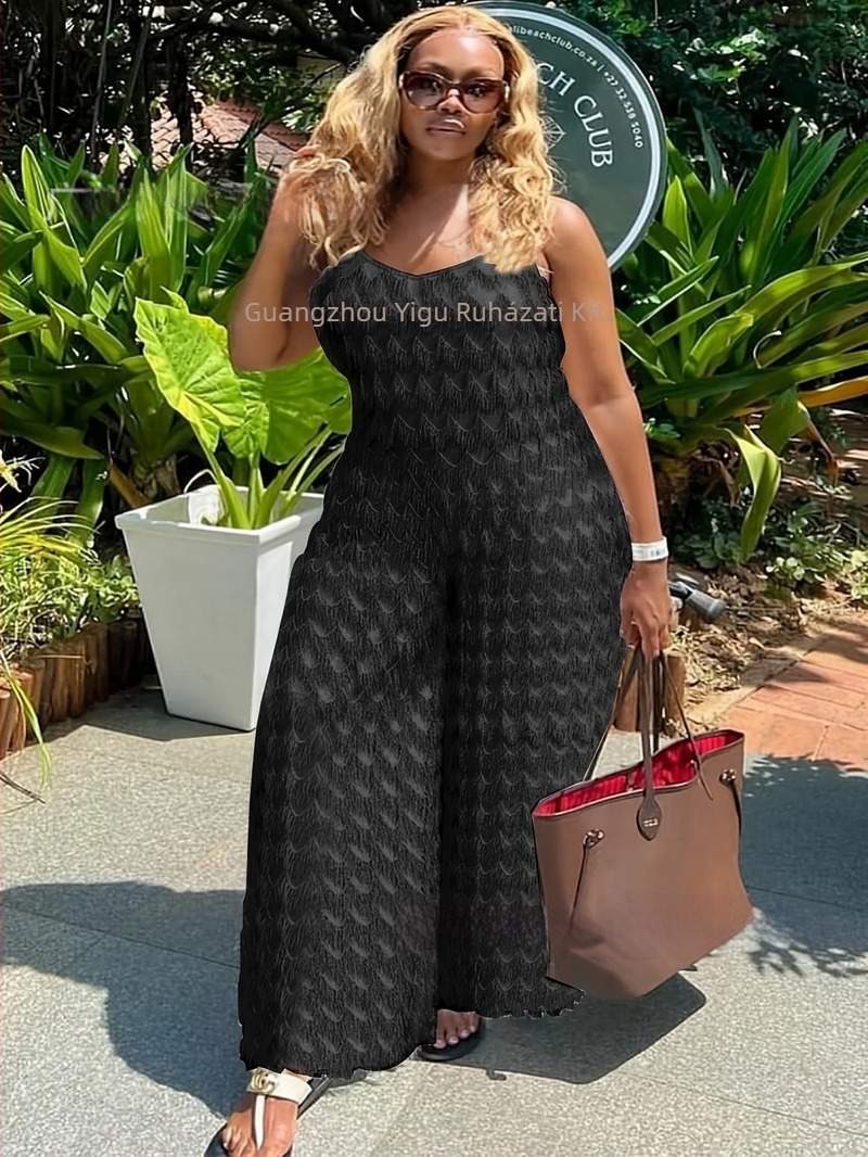 Női ujjatlan overál, magas deréknál, egyenes nadrág, poliészter és spandex anyagú, mikroelasztikus, iroda/stílus, 2025 tavasz kiadás