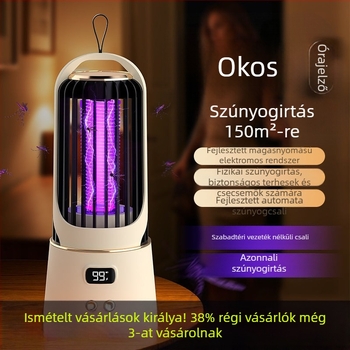 Háztartási elektromos szúnyogirtó, csendes működés, 10 m²-ig terület, kézi elektromos sokk, beépített akkumulátor nélkül