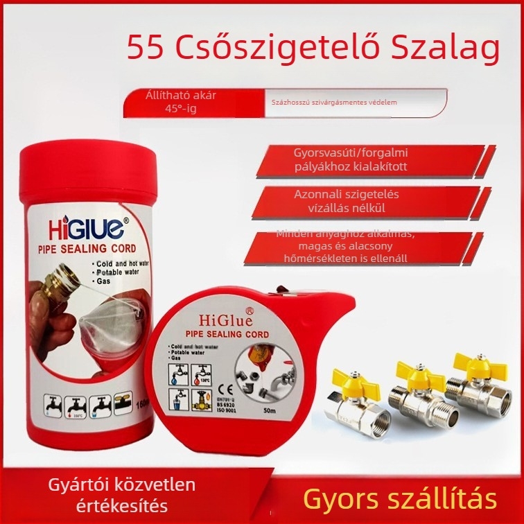 csővezeték tömítő szalag – Hegenu, nagynyomású csőszorító tömítés, -50°C-tól +149°C-ig, üzemi nyomás ≥20 MPa, standard alkatrészek