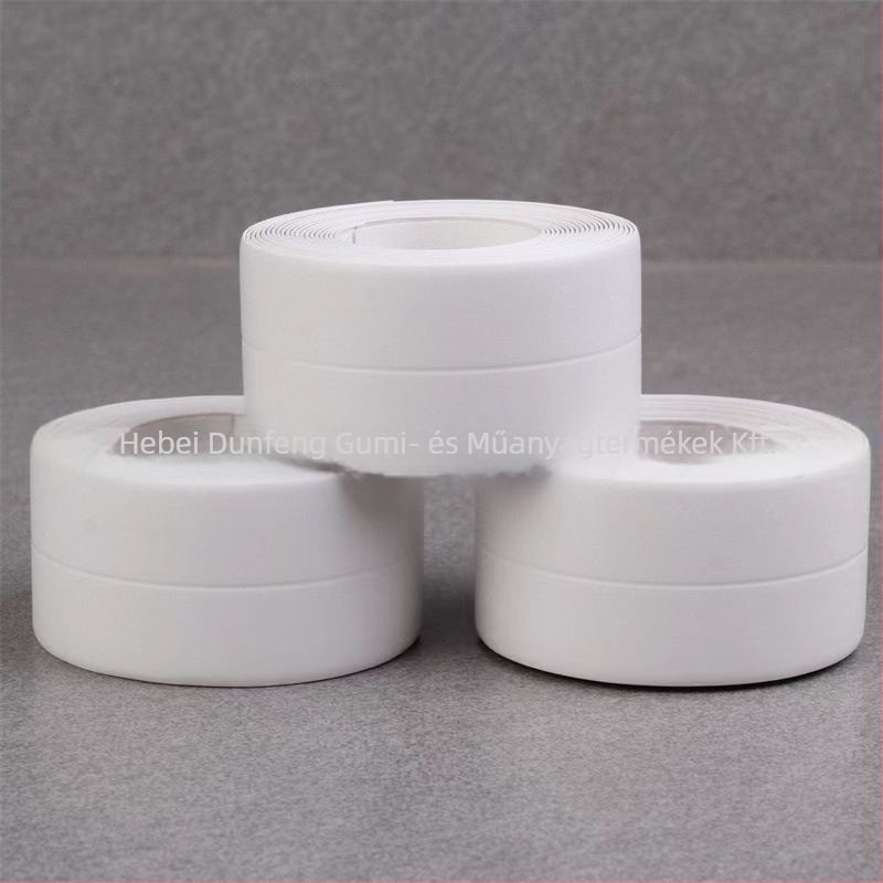 PVC falikép matrica konyha és fürdőszoba számára — vízálló, penész-ellenálló, anti-fouling; öntapadós; minták: csíkok, egyszínű, szív, növények.