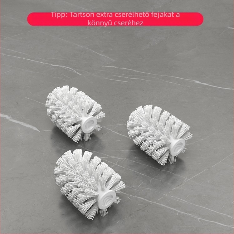 WC-tisztító kefe cserélhető fej a fürdőszobához – Nincs holttér, Belya márka