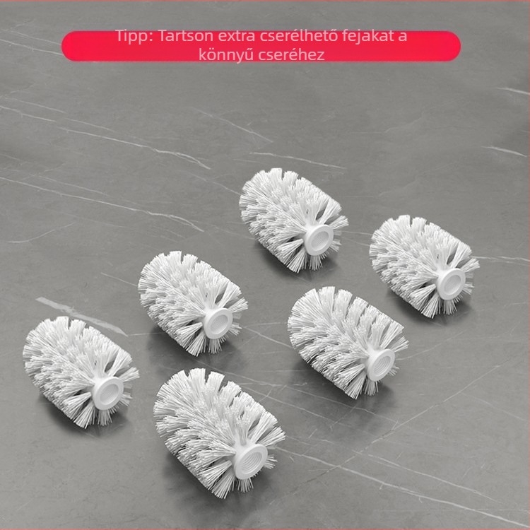 WC-tisztító kefe cserélhető fej a fürdőszobához – Nincs holttér, Belya márka