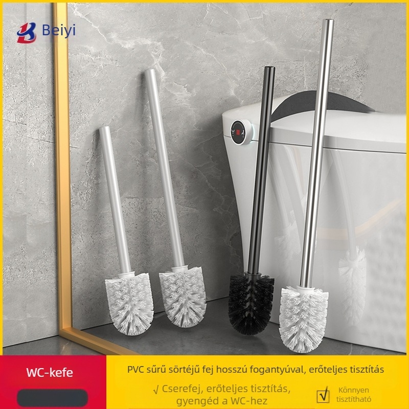 WC-tisztító kefe cserélhető fej a fürdőszobához – Nincs holttér, Belya márka