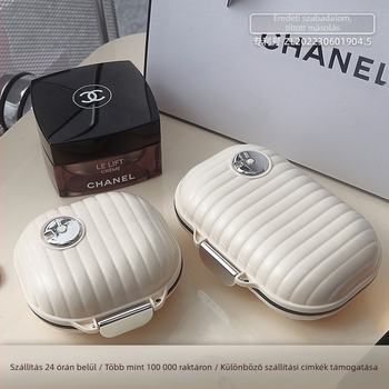 Twenty-hi SG-24/25 Gyógyszeres doboz fedéllel, 1 L kapacitás, élelmiszer-minőségű PP műanyag, rekeszekkel és tömítéssel