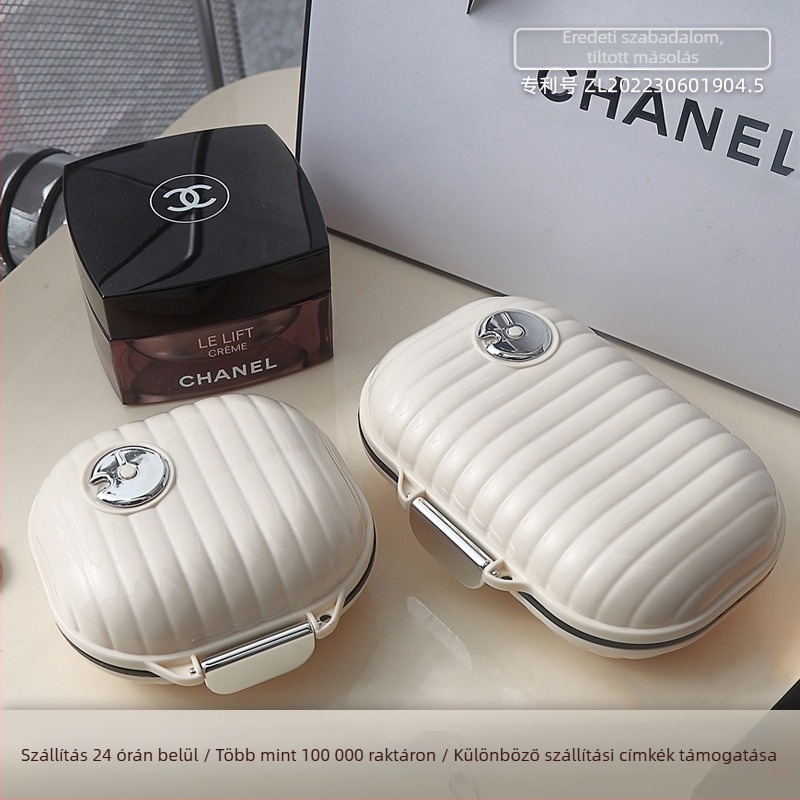 Twenty-hi SG-24/25 Gyógyszeres doboz fedéllel, 1 L kapacitás, élelmiszer-minőségű PP műanyag, rekeszekkel és tömítéssel