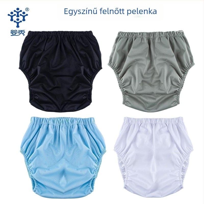Felnőtt újrahasználható pelenka-pantalló, zajmentes, vízálló, TPU anyagú, Biztonsági szint B, felnőttek számára megfelelő