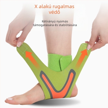 Bokavédő kompresszióval – vékony kialakítás, uniszex, alkalmas kosárlabdára és futásra, anyag: SBR, kategória: bokavédő