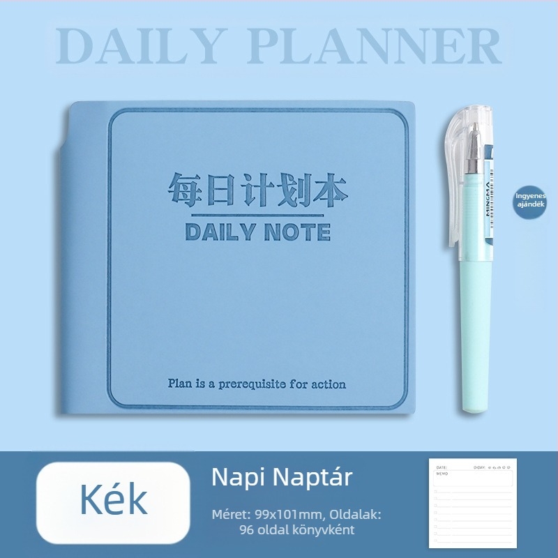 Mesibo jegyzetfüzet, négyzetes formátum, varrott kötés, fa-pulp papír 40 g/m², 50–100 oldal, irodai stílus