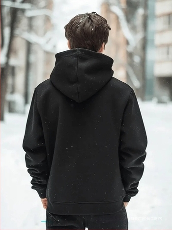 Női kapucnis pulóver, betűs nyomtatás, laza szabás, hosszú ujjú, poliészter anyag