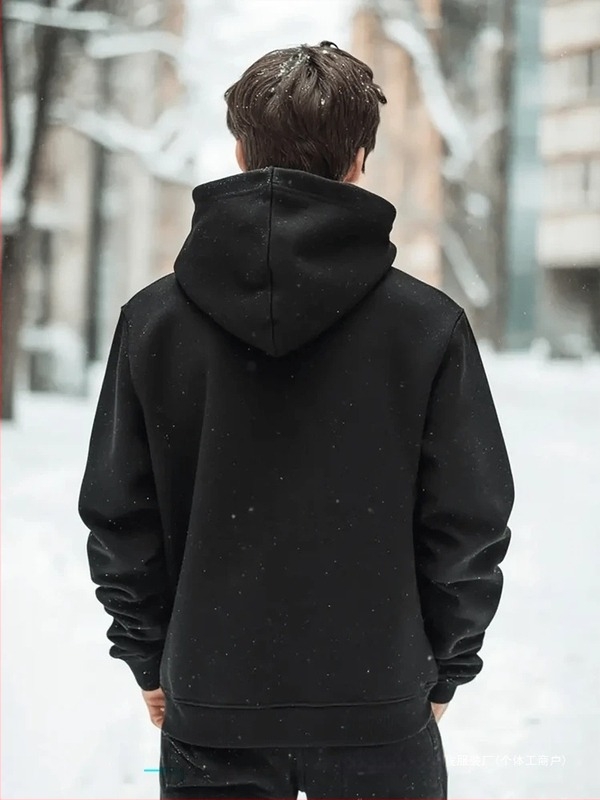 Női kapucnis pulóver, betűs nyomtatás, laza szabás, hosszú ujjú, poliészter anyag