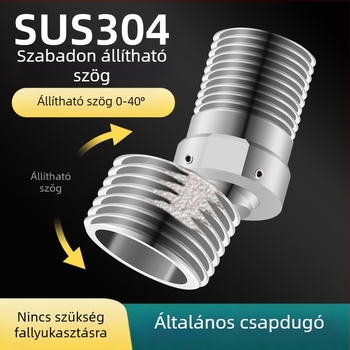 Univerzális görbült zuhanyfej, 304 rozsdamentes acélból, modern egyszerű stílus, márka Win the domineering