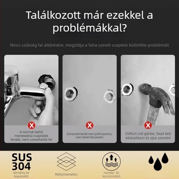 Univerzális görbült zuhanyfej, 304 rozsdamentes acélból, modern egyszerű stílus, márka Win the domineering