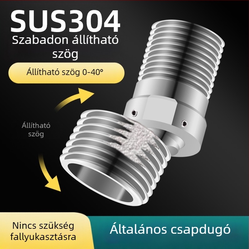 Univerzális görbült zuhanyfej, 304 rozsdamentes acélból, modern egyszerű stílus, márka Win the domineering