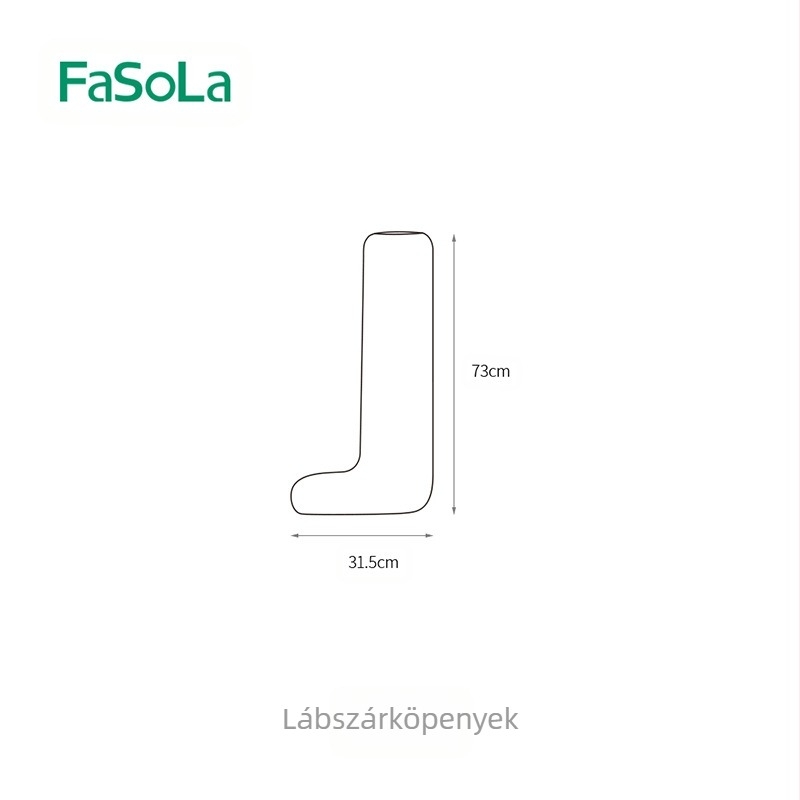 Egyszer használatos lábszár-hüvely PE anyagból, átlátszó, porvédő, felnőtteknek, 60 db a dobozban