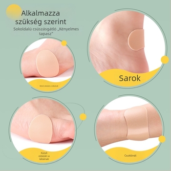 Sarokvédő matrica cipőkhöz – kopásálló, láthatatlan csúszásgátló matrica; alkalmas sportcipők, csizmák, szandálok, hétköznapi és munkacipők számára; évszakok: nyár, tél, tavasz, ősz