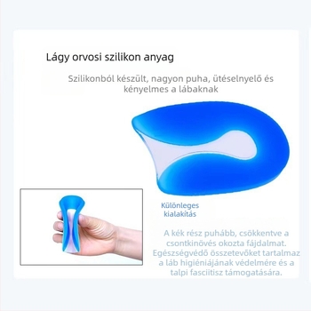 Beizu szilikon U-alakú sarokpárna – féltalpás, ortopédiai támogatás